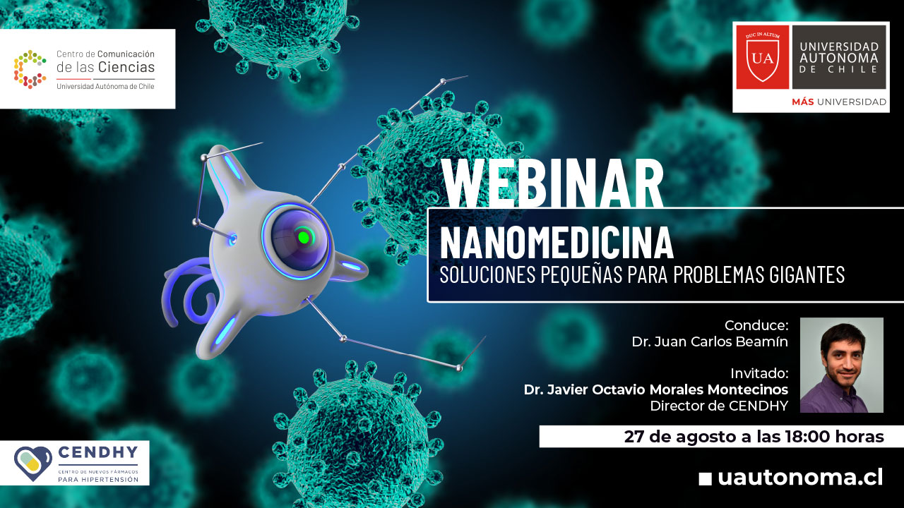 Webinar Nanomedicina Director CENDHY jueves 27 agosto