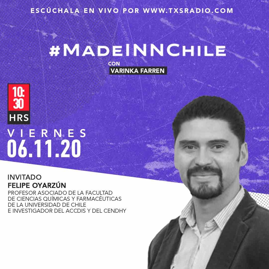 Felipe Oyarzún CENDHY en Radio TXS Made Inn Chile
